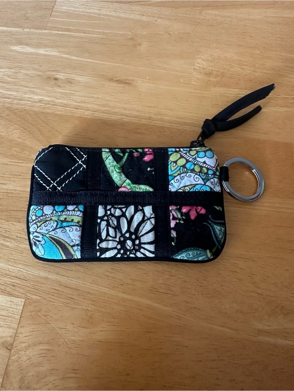 Vera Bradley Geometric Quilted Coin Pouch.